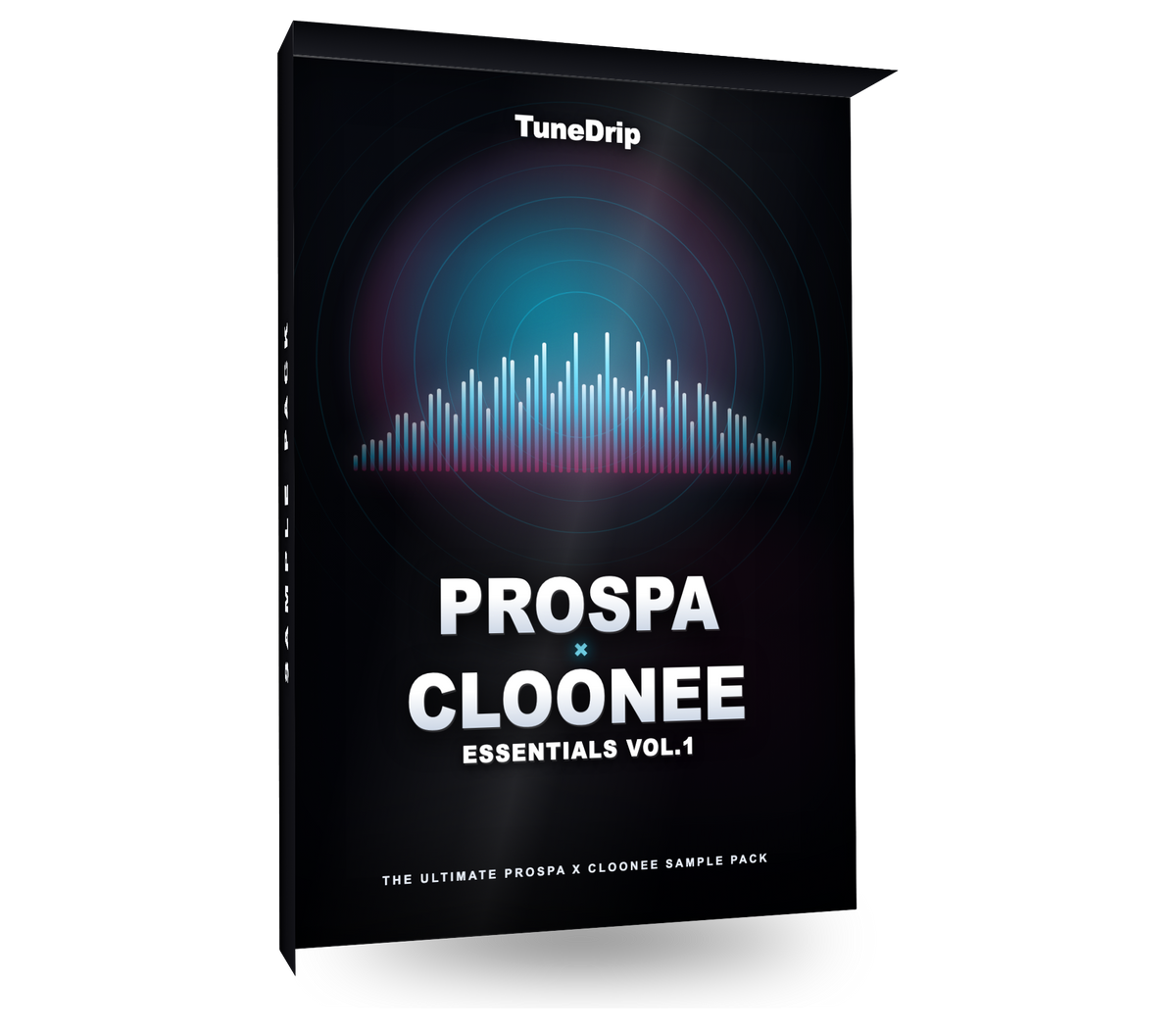 Prospa x Cloonee Essentials Vol.1 tech house sample pack box by TuneDrip