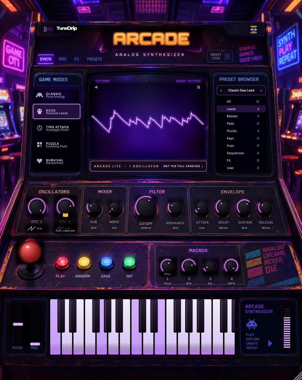 What is locked in Arcade Lite