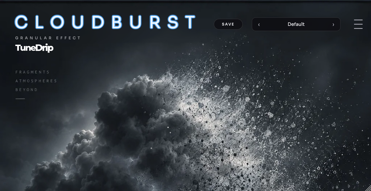 Cloudburst Free interface
